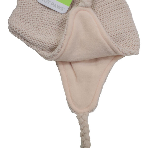 Wholesale Brand Name Girl's Winter Earflap Pom-Pom Hat with Tassels - Asst. Colours (4-6 Years) - Image 4