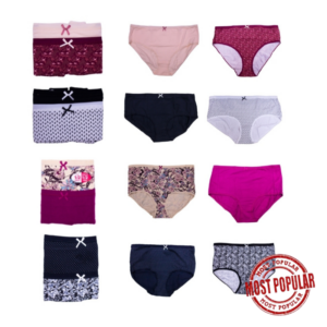 Wholesale Ladies’ Underwear Asst. Prints, 2-Pack – Size 2XL