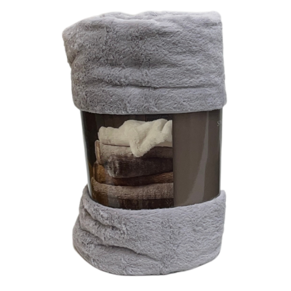 Wholesale Premium Asst. Plush Throw Blanket - Asst. Colours (50” x 60”) - Image 19