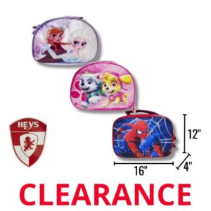 Wholesale Kids Licensed Lunch Bag – 3 Asst. Styles