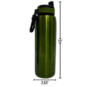 Wholesale Water Bottle with Spout - Green (24 oz)