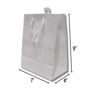 Wholesale Gift Bags- White Colour- Medium Size (9″ x 7″ x 4″)