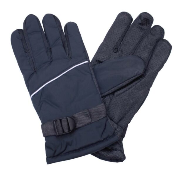 Wholesale Adult Fleece Ski Gloves with Adjustable Straps - Asst. Colours - Image 3