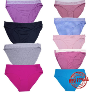 Wholesale Ladies’ Bikini Brief Asst. Colours and Styles