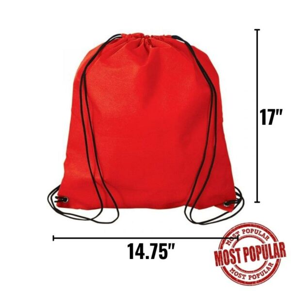 Wholesale Large Cinch Bag – Red