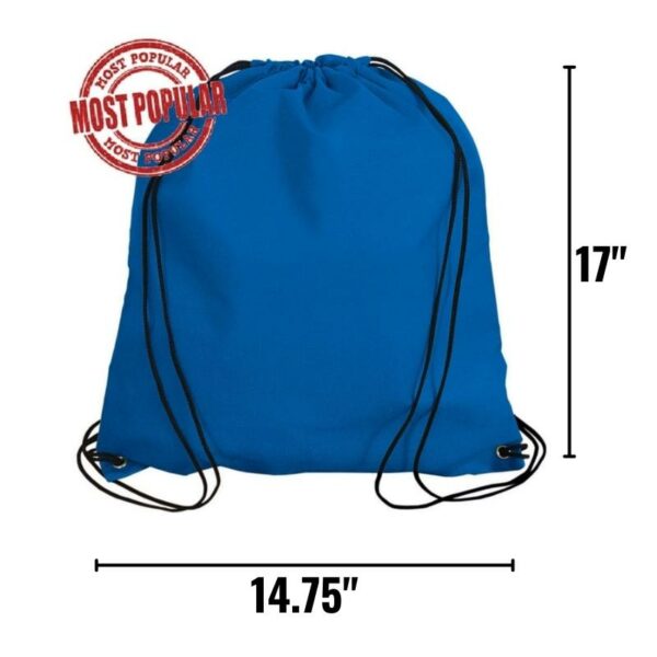 Wholesale Large Cinch Bag – Royal Blue