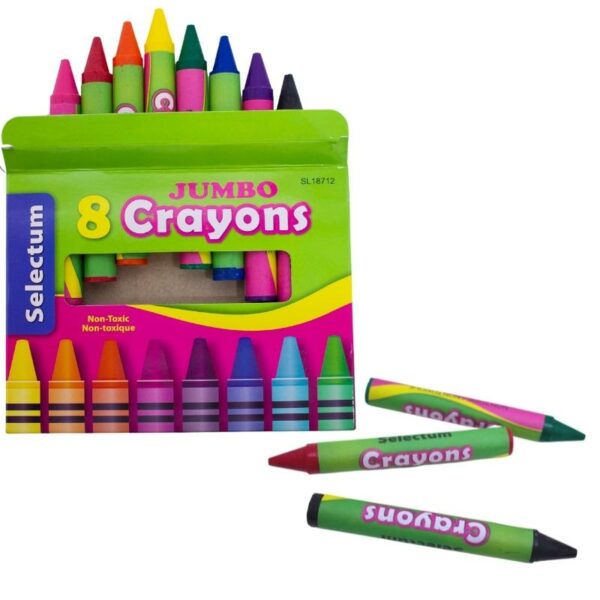 Wholesale Jumbo Crayons Size, 8-Pack