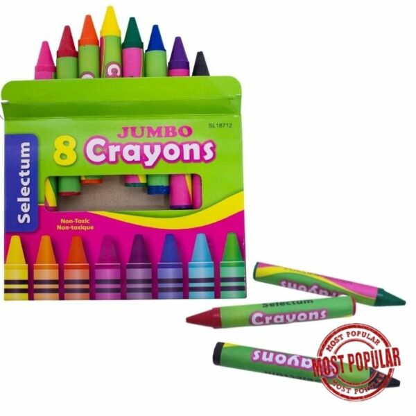 Wholesale Jumbo Crayons Size, 8-Pack