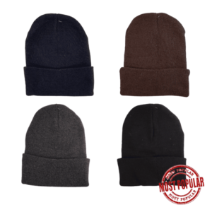 Wholesale Adult Cuffed Toque – Asst. Colours