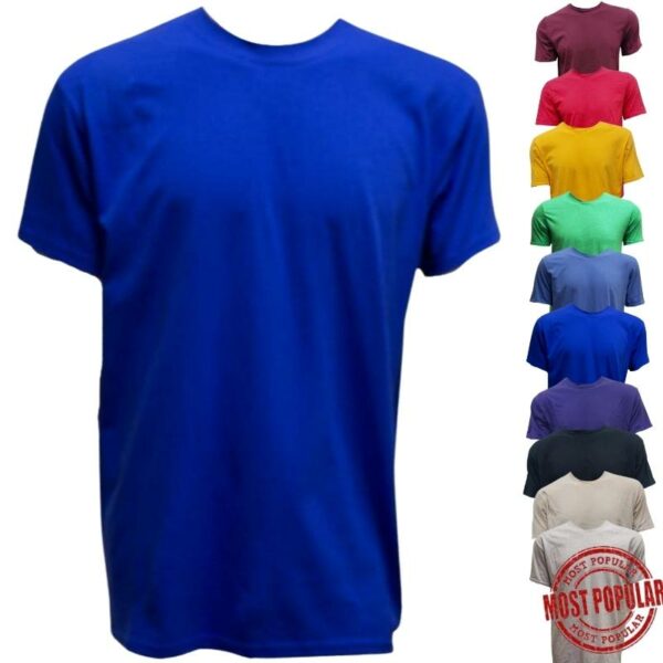 Wholesale Adult Soft-Style Cotton T-shirt - Asst Colours (Size 2XL) BS