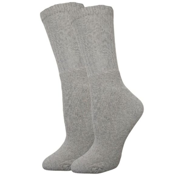 Wholesale Adult Sports Socks, Grey - Size 10-13, 3-Pack ($1.10 Each) - Image 2