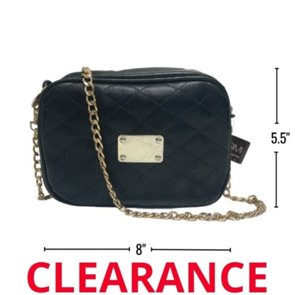 Wholesale Studded Purse with Chain – Black