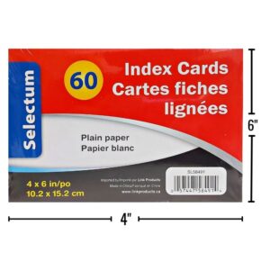 Wholesale 60-Pack Plain Index Cards ($0.04 Each)