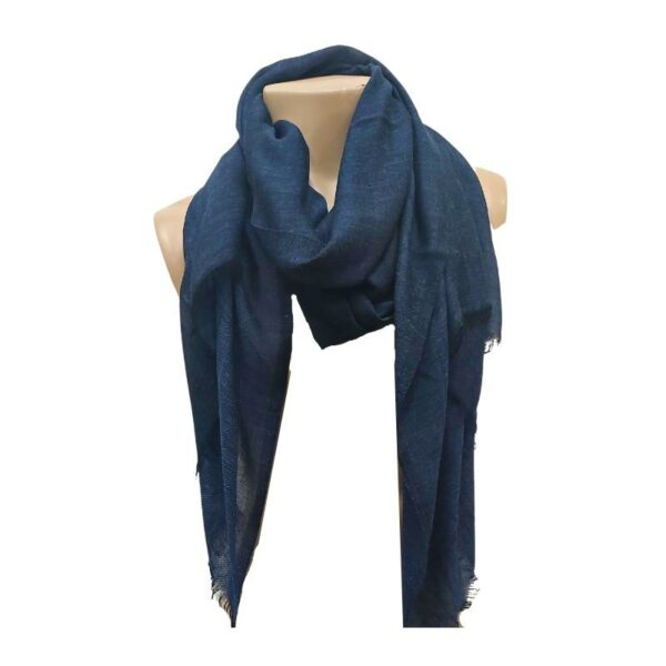 Wholesale Adult Fall Scarf - Denim & Grey - Image 2