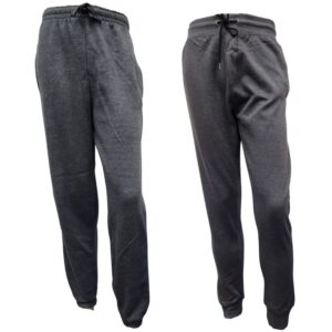 Wholesale Adult Fleece Track Pant Charcoal