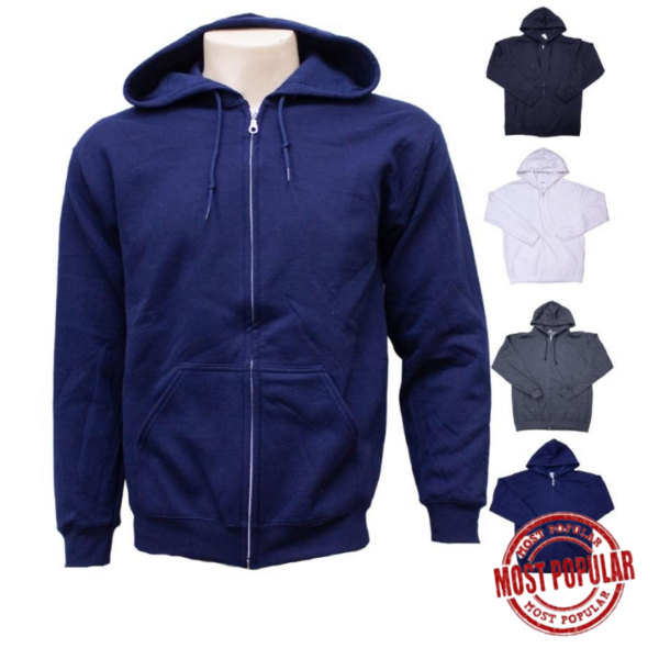 Wholesale Adult Full Zip Hoodie (Size M)