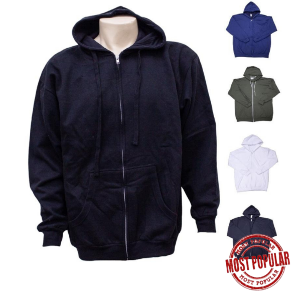 Wholesale Adult Full Zip Hoodie (Size XL)