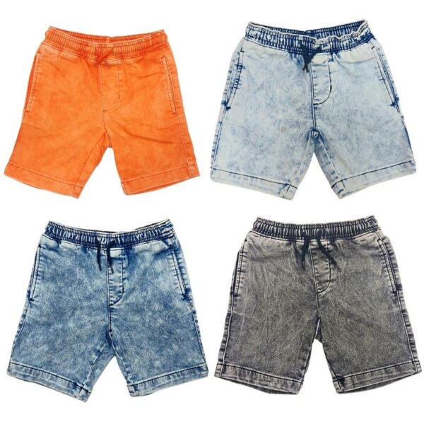 Wholesale Boys Denim Shorts - Asst. Cols Size 4–7