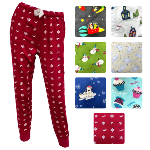 Wholesale Ladies PJ Pants – Asst. Styles and Patterns (XS-3XL) - Image 2