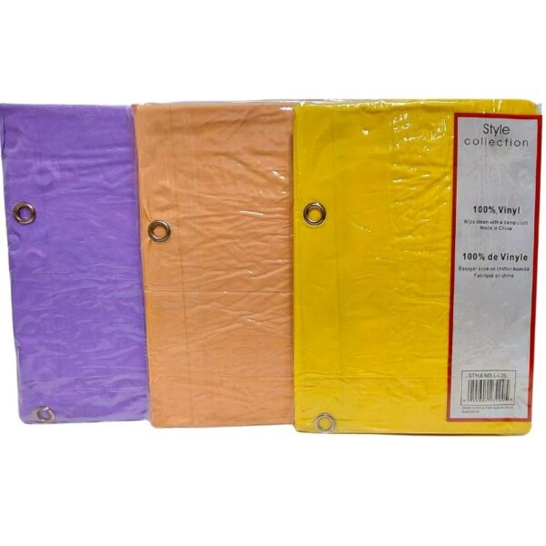 Wholesale Shower Curtain - Vinyl 70" x 72" - Asst Colours - Image 2