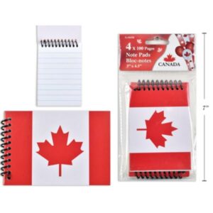 Wholesale Canada 3×4.5″ Notebook, 4-Pack ($0.50 Each)