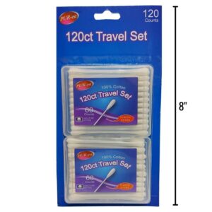 Wholesale Cotton Swabs 120 PCS – 2-Pack ($1.00 Each)