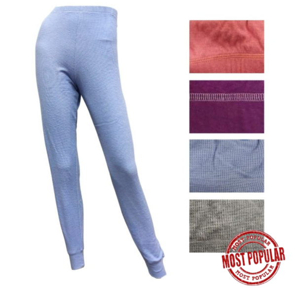 Wholesale Ladies’ Thermal Long Johns, Asst. Patterns/Colours/Styles and Fabrics, (Size S-2XL)