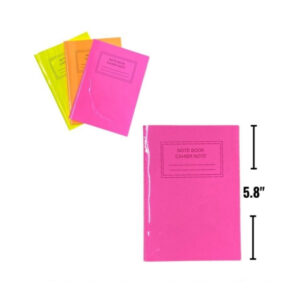 Wholesale Notebook, Asst. Neon Colour – 48 Blank Pages