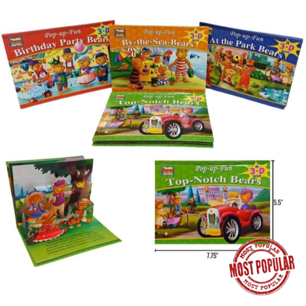 Wholesale Pop Up Kids' Storybooks - Asst. Titles (7.75″ x 5.5″)