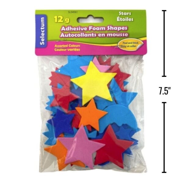 Wholesale Selectum Foam Stickers – Asst. Stars (12g)