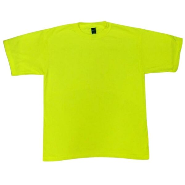 Wholesale Youth Crew T-Shirt - Safety Green (Size Large)