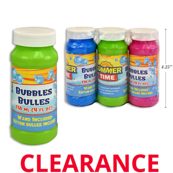 Wholesale Bubbles with Wand, 3-Pack - 118 ml ($0.92 Each)