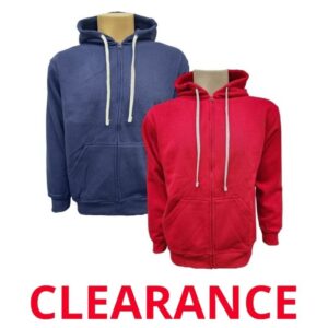 Wholesale Adult Full Zip Hoodie – Asst Colours (Size_ Medium)