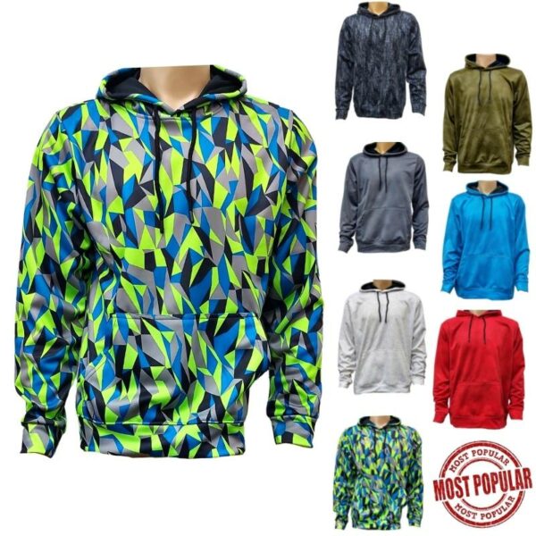 Wholesale Adult Performance Dry-Fit Hoodie – Asst. Colours (Size M – 2XL)