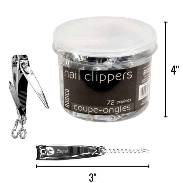 Wholesale Brand Name Bodico Small Nail Clippers in Tubes - Image 2