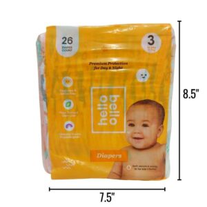 Wholesale Hello Bello Diapers- Size 3 (14-24 lbs) ($0.43 Each)