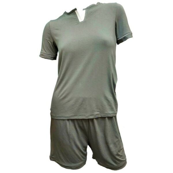 Wholesale Ladies' 2-Piece Pajama Set: Tee & Shorts (Size: S–XL) - Image 2