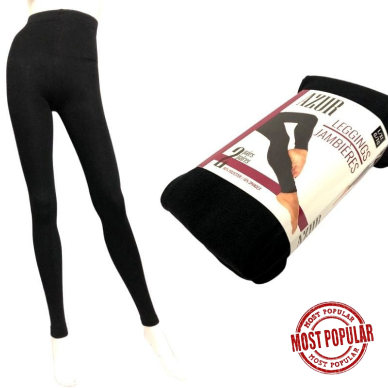 Wholesale Ladies' 2 Pack Leggings - Assorted Colours (Size S/M - L/XL)  ($7.50 Each)