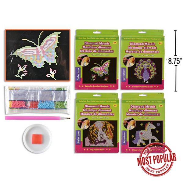 Wholesale Selectum Diamond Mosaic Craft Kit - Asst. Themes