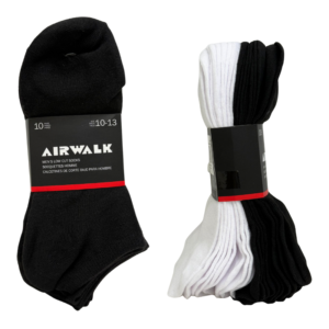 Mens 10 Pack Ankle socks on white background