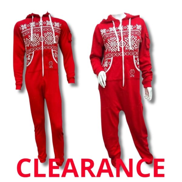 Wholesale Adult Onesie – Red (Size: XS – XXL)