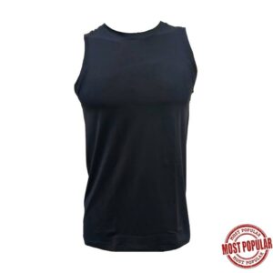Wholesale Black Men's Muscle Shirt - Size_ S-XL