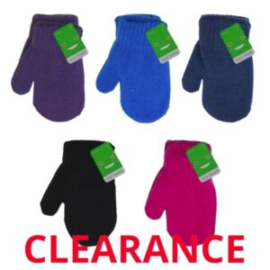 Wholesale Brand Name Infant Stretch Knit Mitts – Asst. Colours (12-24 Months)