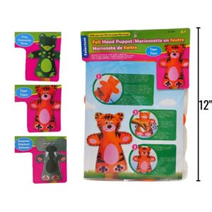 Wholesale Felt Hand Puppet Craft Kit – Asst Animals
