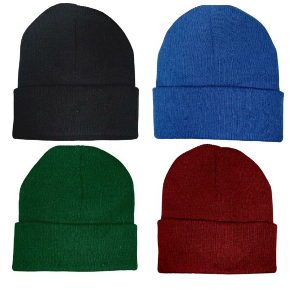 Wholesale Boy's Knit Toques/Winter Hats with Cuff (Size 4-6 Years) - Image 6