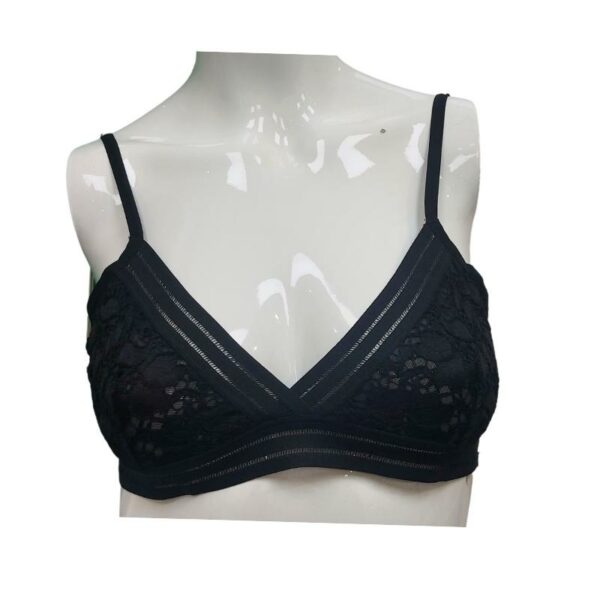 Wholesale Ladies’ Lace Bralette – Black (Size Medium)