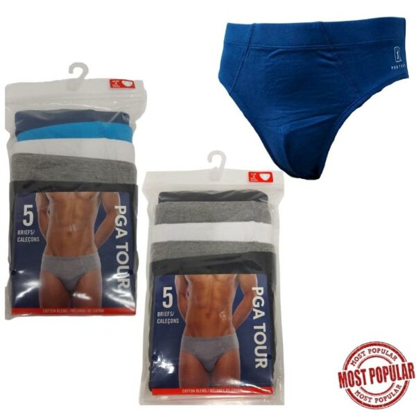 Wholesale Men’s Cotton Briefs- Asst Colours, 3-Pack – Size_ S-XL ($2.75 Each)