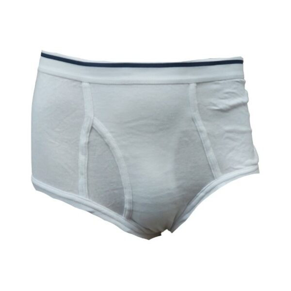 Wholesale Men’s Cotton Briefs- White, 3-Pack - Size: X-Large ($2.75 Each) - Image 6