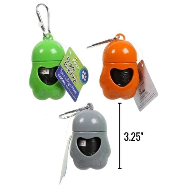Wholesale Pet Clean Up Bag Holder with Carabiner - Asst. Colours - Image 2