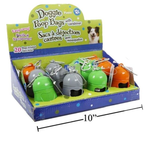 Wholesale Pet Clean Up Bag Holder with Carabiner - Asst. Colours - Image 3